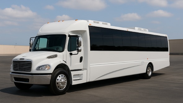 Exterior of Merrillville Party Bus Company's 30 Passenger Party Bus in Merrillville