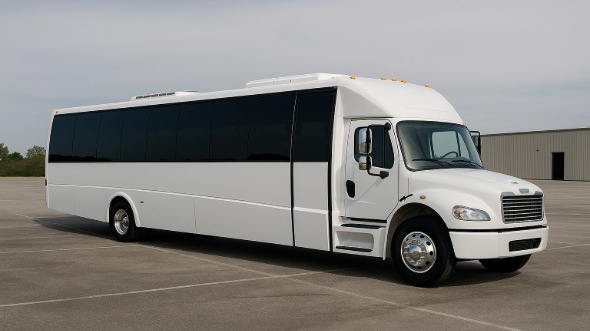 Exterior of New Albany Party Bus Company's 30 Passenger Party Bus in New Albany
