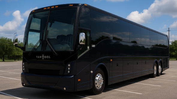 Exterior of Indiana Party Bus Company's 40 Passenger Charter Bus in Indiana
