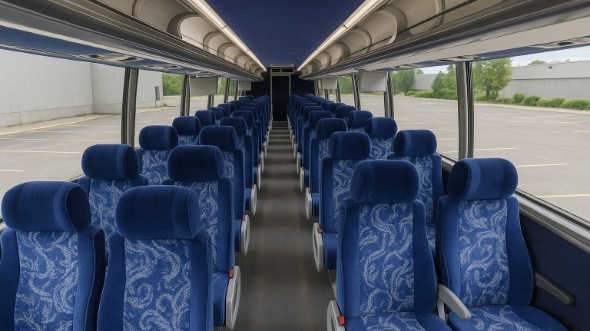 Interior of Indiana Party Bus Company's ADA Charter Bus in Indiana