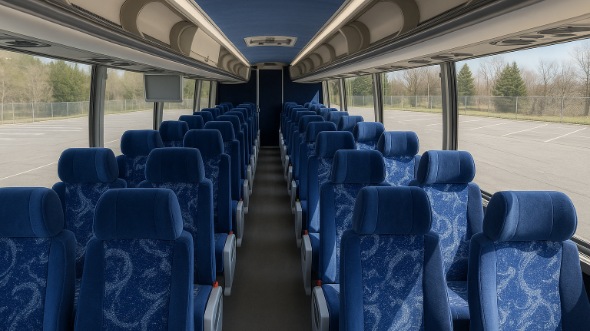 indiana 54 passenger charter bus interior