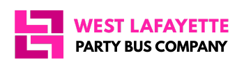 west lafayette party bus company logo